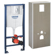 GROHE Pack bâti-support WC Solido Rapid SL avec habillage prêt à carreler et plaque de commande Start