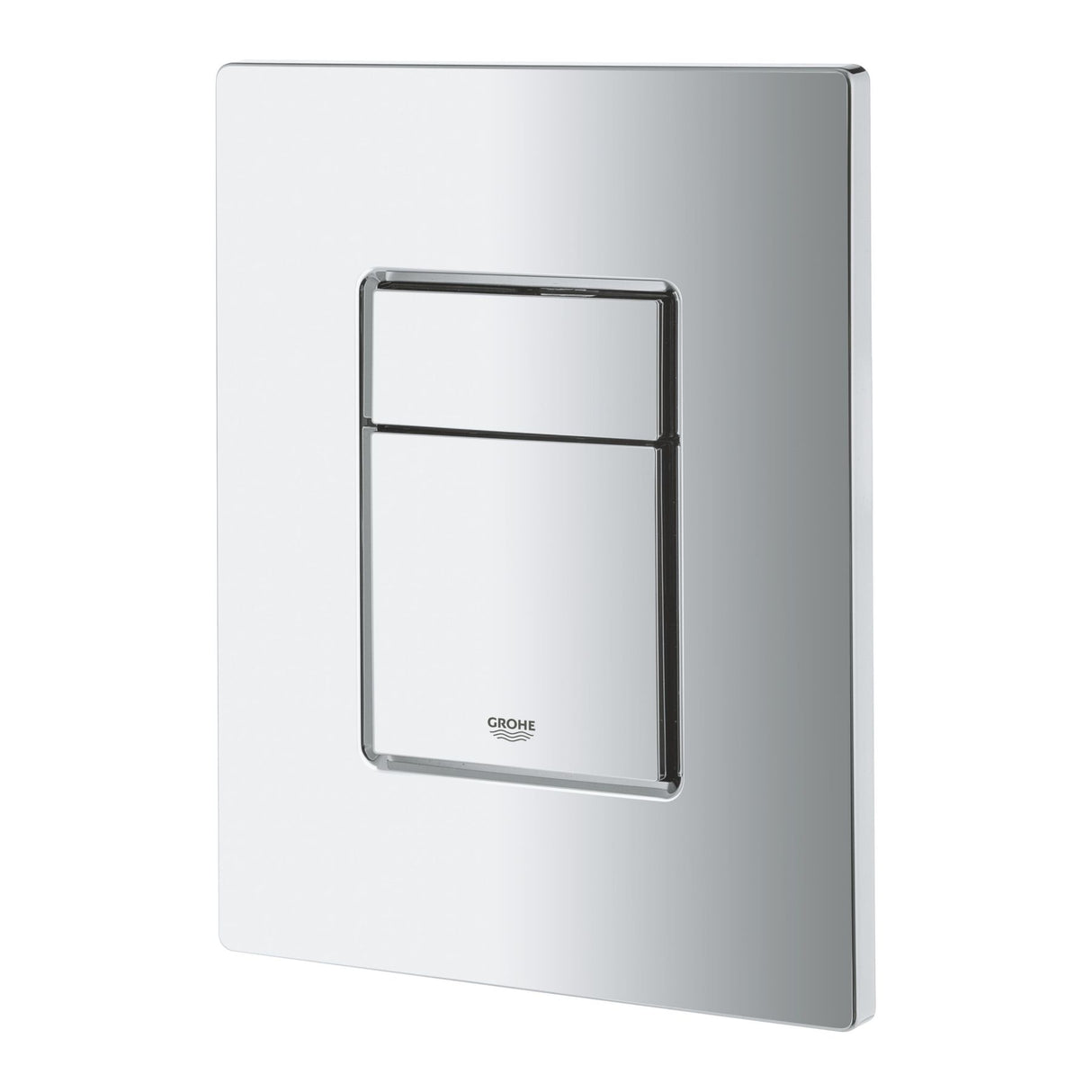 GROHE Pack WC suspendu Solido, cuvette sans bride, plaque de commade chromée, isolant et habillage à carreler