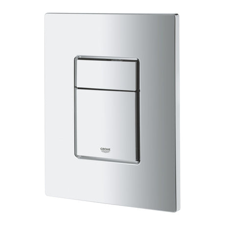 GROHE Pack WC suspendu Solido, cuvette sans bride, plaque de commade chromée, isolant et habillage à carreler