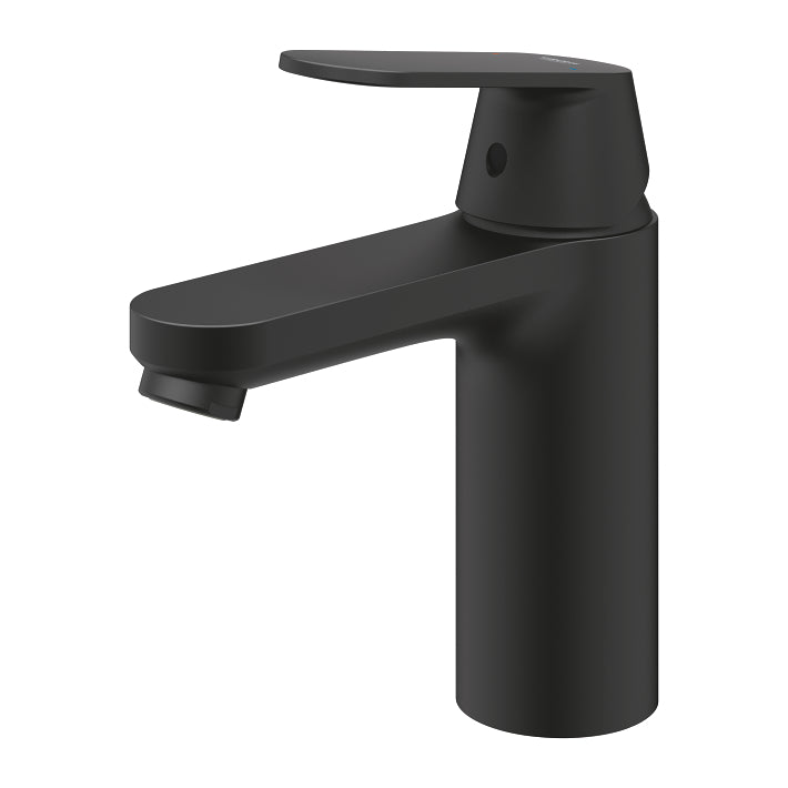 GROHE Mitigeur lavabo Quick Fix Get monocommande taille M noir mat avec bonde clic-clac
