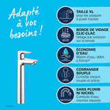 GROHE Mitigeur de lavabo monocommande taille XL chrome Start Edge 23777001