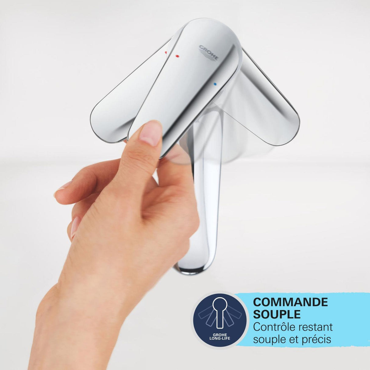 GROHE Mitigeur de lavabo monocommande taille XL chrome Start Edge 23777001