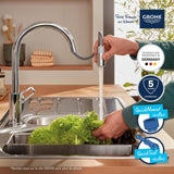 GROHE Mitigeur de cuisine monocommande chrome StartLoop 30556000