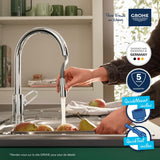 GROHE Mitigeur de cuisine monocommande chrome Start Flow 30569000