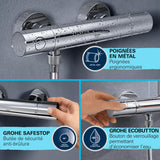 GROHE Mitigeur de douche thermostatique chrome Precision Get 34856000