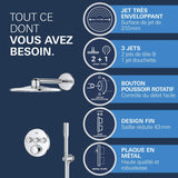 GROHE Pack douche encastrée SmartControl Vitalio SmartActive 310 chrome 34874000