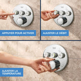 GROHE Pack douche encastrée SmartControl Vitalio SmartActive 310 chrome 34874000
