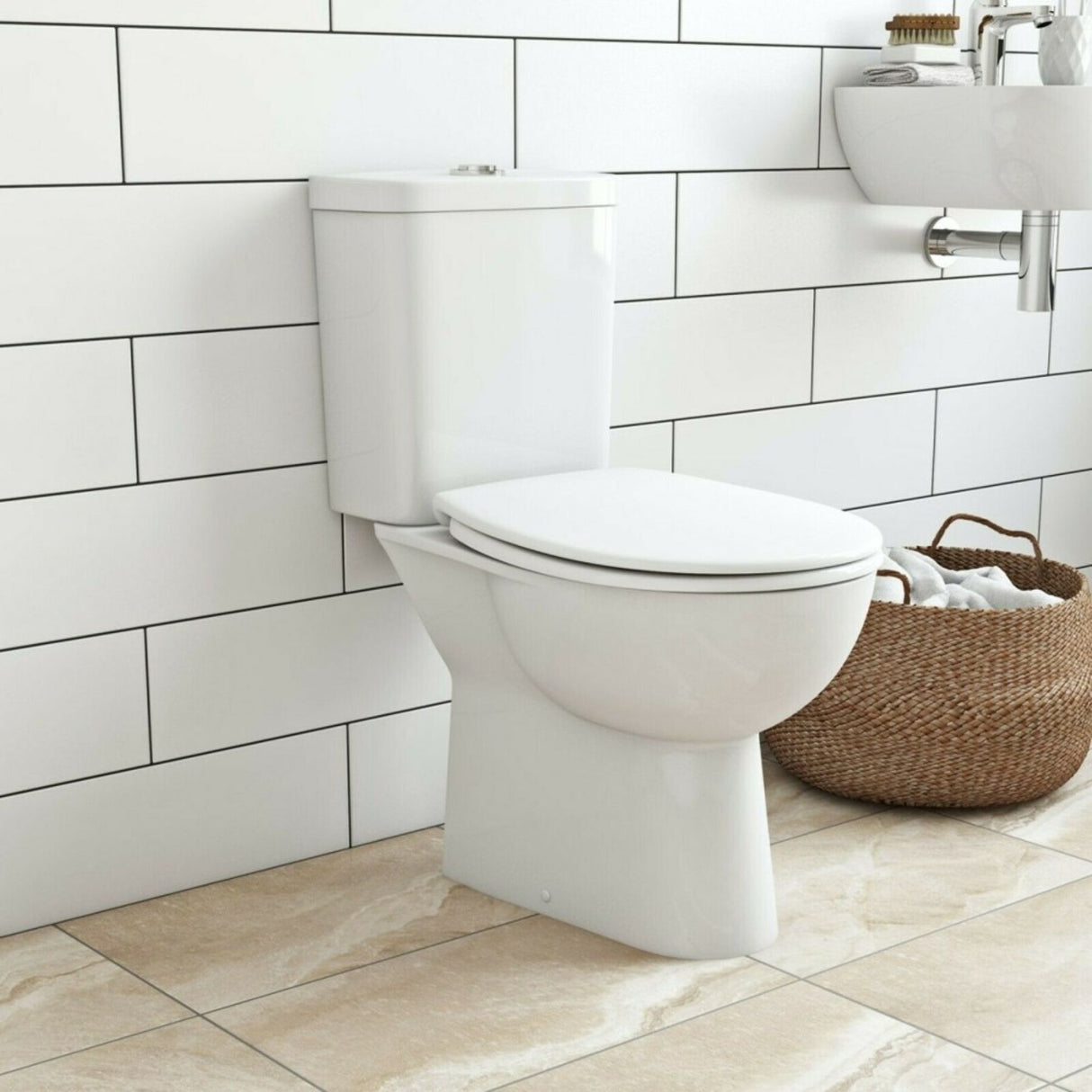 GROHE Ensemble WC à poser Alpine white Bau Ceramic 39346000