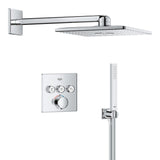 GROHE Pack douche encastrée SmartControl avec Vitalio SmartActive 310 Cube chrome 34875000