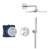 GROHE Pack douche encastrée Thermostatique avec Vitalio Rain Mono 310 chrome 34880000