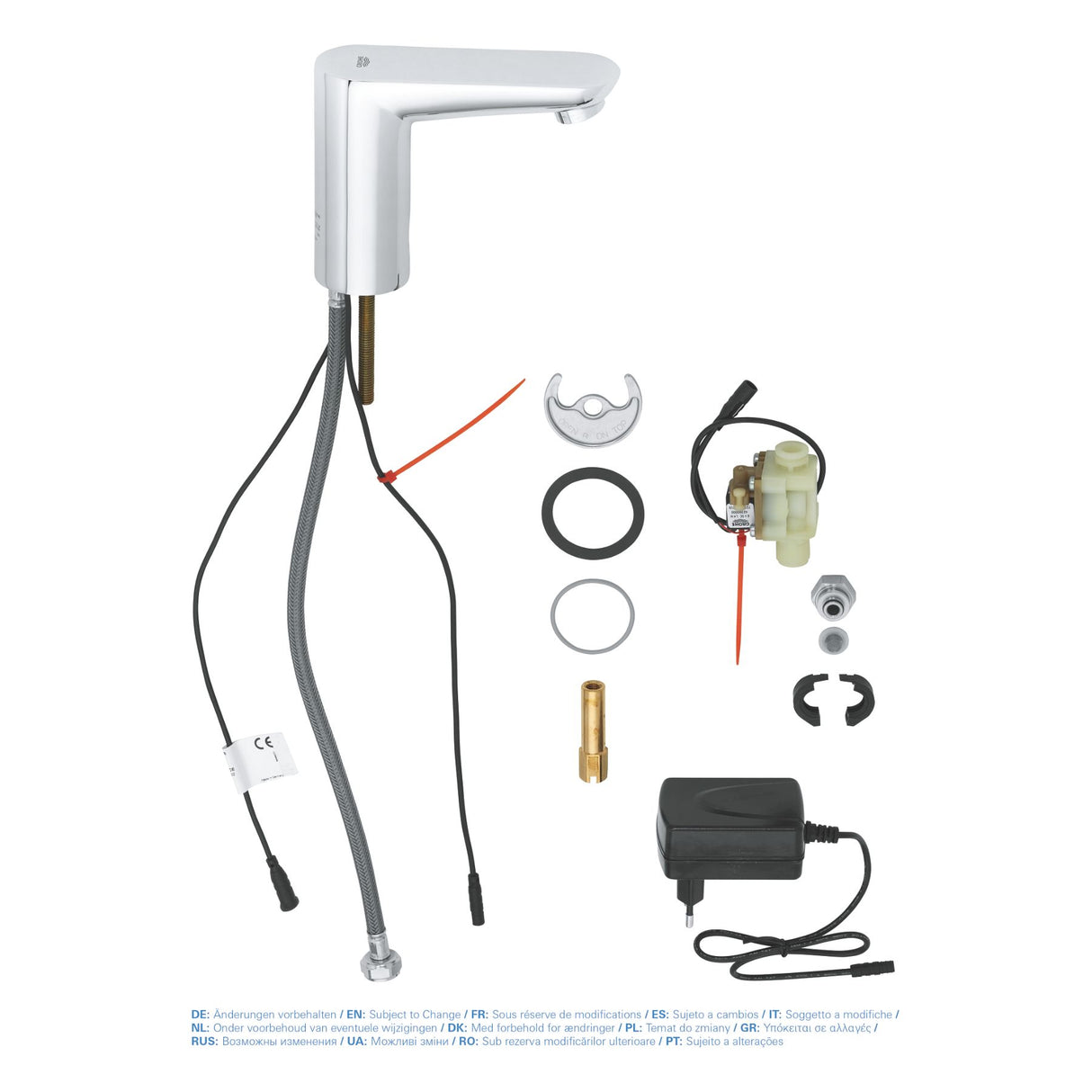 GROHE Mitigeur de lavabo Infrarouge monofluide chrome Euroeco Cosmopolitan E 36269000