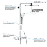 GROHE Colonne de douche 3 jets Euphoria System 310 avec mitigeur thermostatique