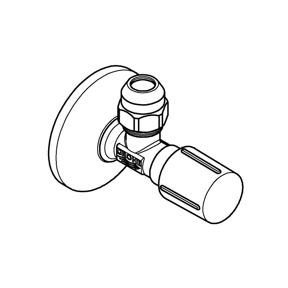 GROHE Robinet d'arrêt équerre 1/2 Nickel - 22037BE0