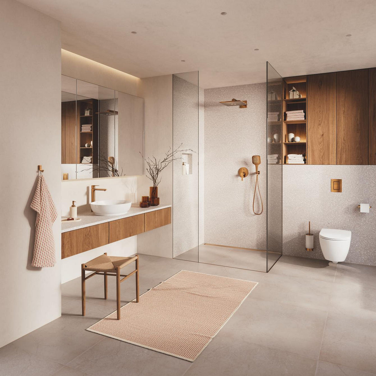 GROHE Douchette 3 jets Rainshower SmartActive 130 Cube