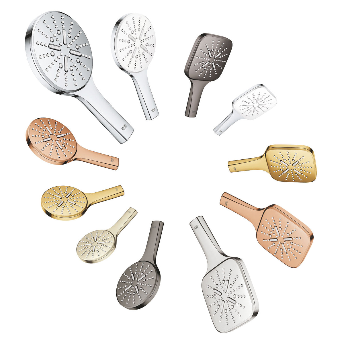 GROHE Douchette 3 jets Rainshower SmartActive 130 Cube