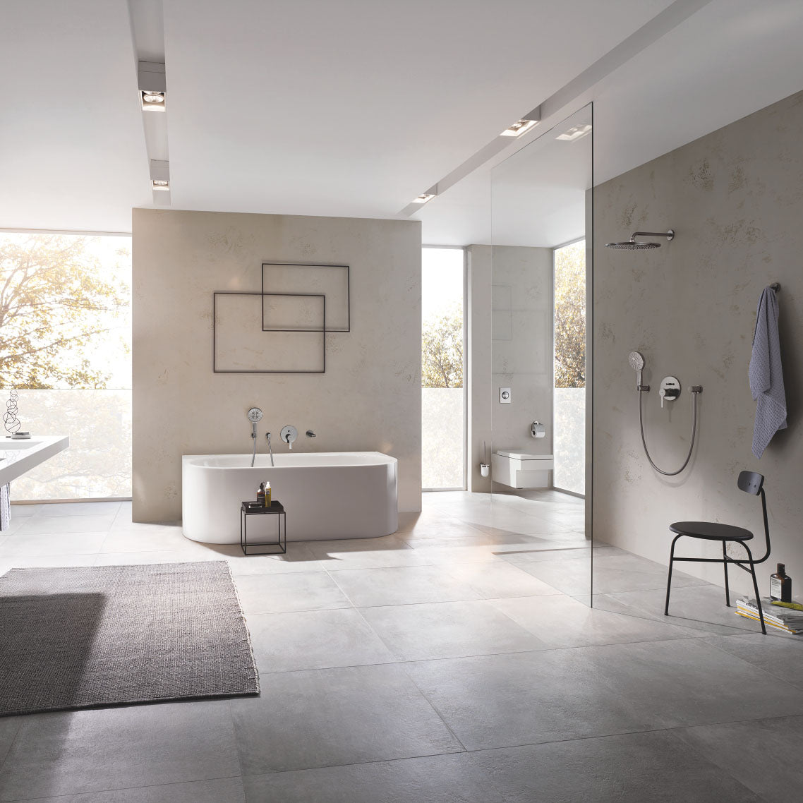 GROHE Douche de tête et bras 380mm 1 jet Rainshower Cosmopolitan 310