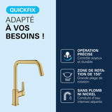 GROHE Mitigeur de cuisine monocommande Start Cool Sunrise brossé