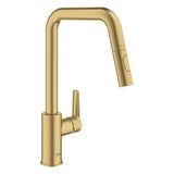 GROHE Mitigeur de cuisine monocommande avec douchette Start Cool Sunrise brossé