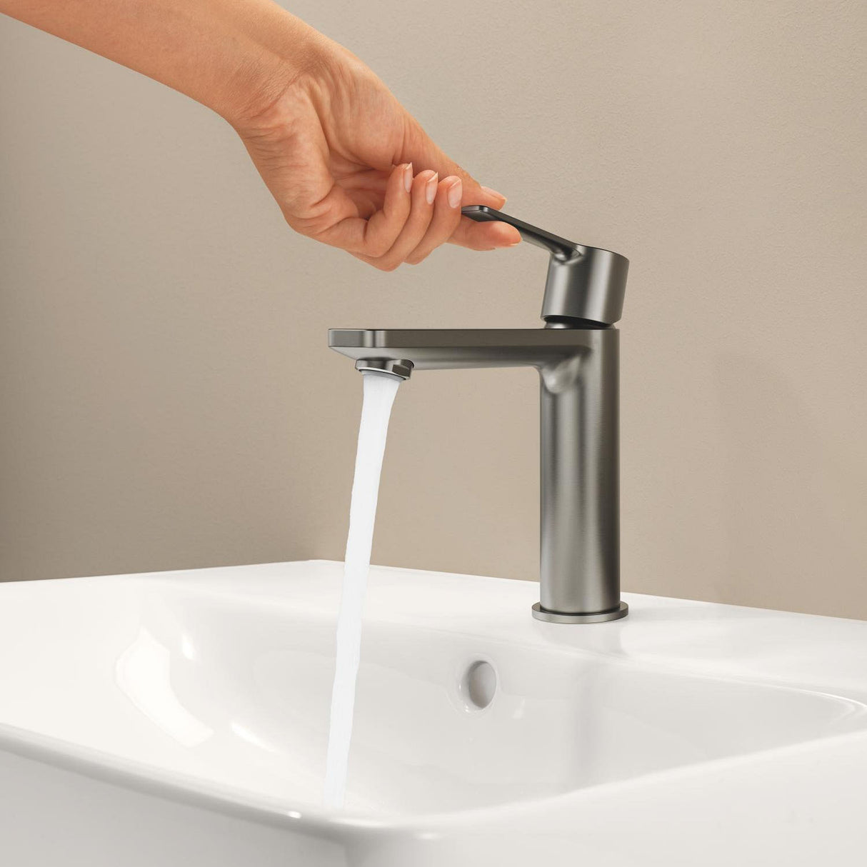 GROHE Mitigeur de lavabo monocommande Lineare Taille S sans tirette