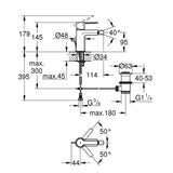 GROHE Mitigeur de bidet monocommande Lineare S