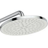 Colonne de douche Ø26cm hauteur ajustable CERATHERM T25 Chrome et blanc