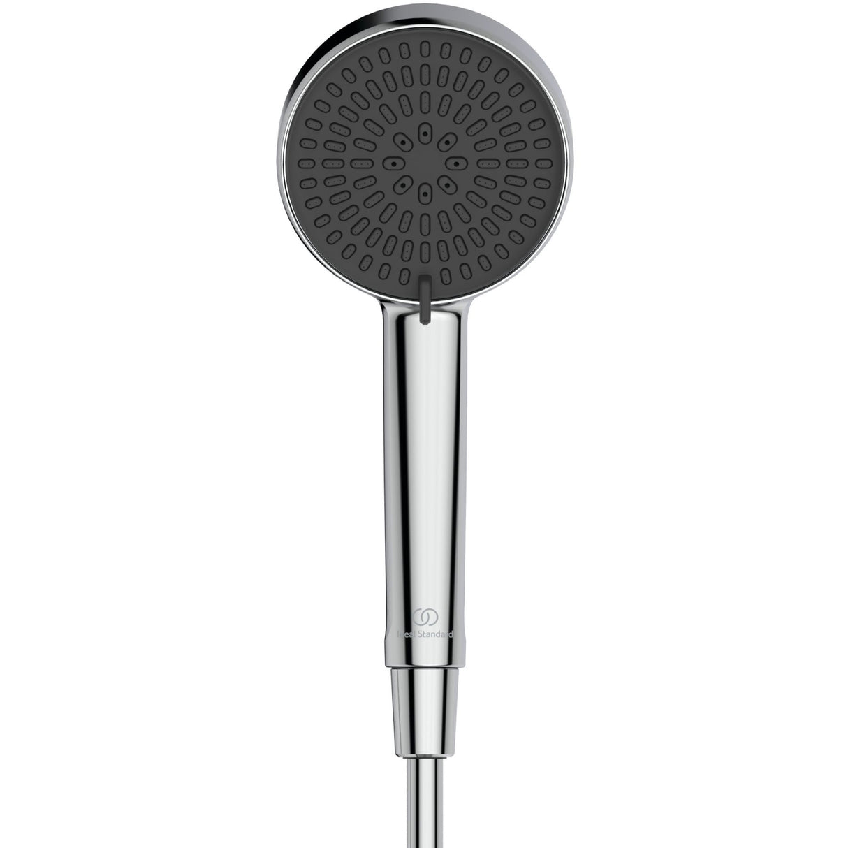 Set de douche avec barre 60cm et douchette Ø10 2 jets IDEALRAIN ALU+ chrome et noir