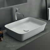 Vasque 55x38 cm Diamatec IPALYSS blanc brillant sans trop plein