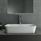 Vasque 55x38 cm Diamatec IPALYSS blanc brillant sans trop plein