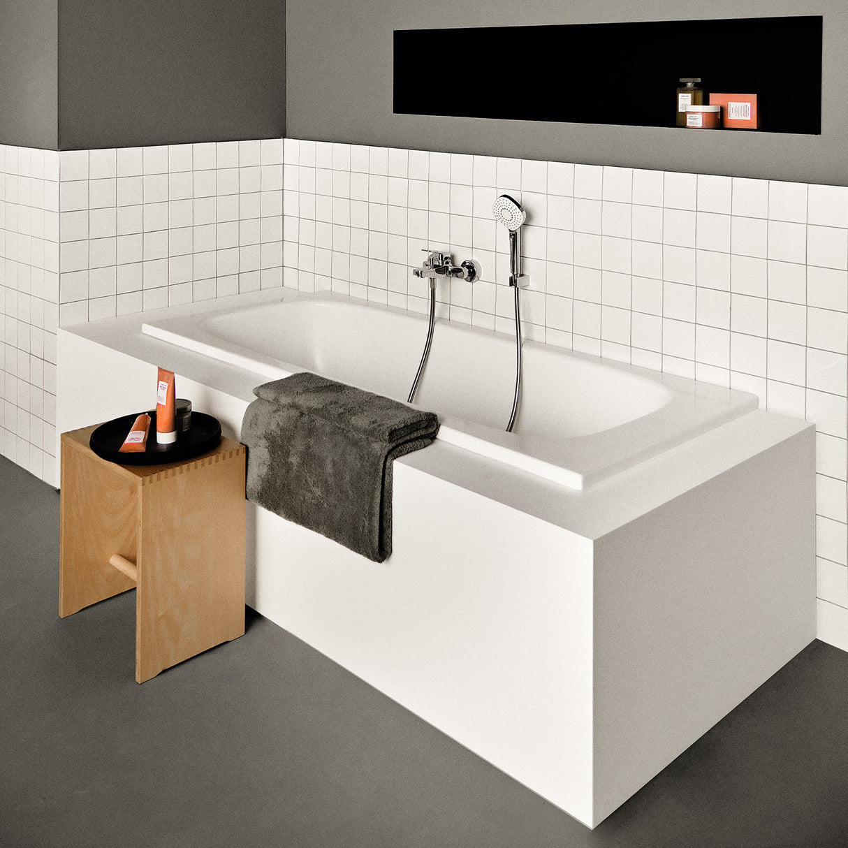 Baignoire rectangulaire 170x70 cm i.life acrylique blanche