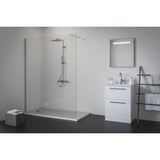 Receveur de douche résine UFS i.life UltraFlat S blanc