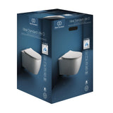 Pack WC suspendu caréné i.life O avec abattant slim declipsable blanc