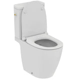 Pack WC au sol caréné i.life O Vortex avec abattant slim declipsable blanc