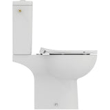 Pack WC au sol sans bride caréné 2,5/4L TIRSO + avec abattant frein de chute déclipsable