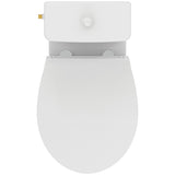 Pack WC au sol sans bride caréné 2,5/4L TIRSO + avec abattant frein de chute déclipsable