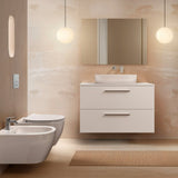 Idéal Standard - Pack WC suspendu i.life O recouvrant + bâti support autoportant et plaque de commande