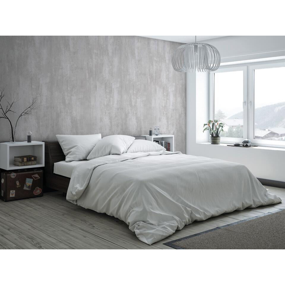 Panneau mural douche autoportant NICHEPANEL - Décor Béton Gris - Finition Mat