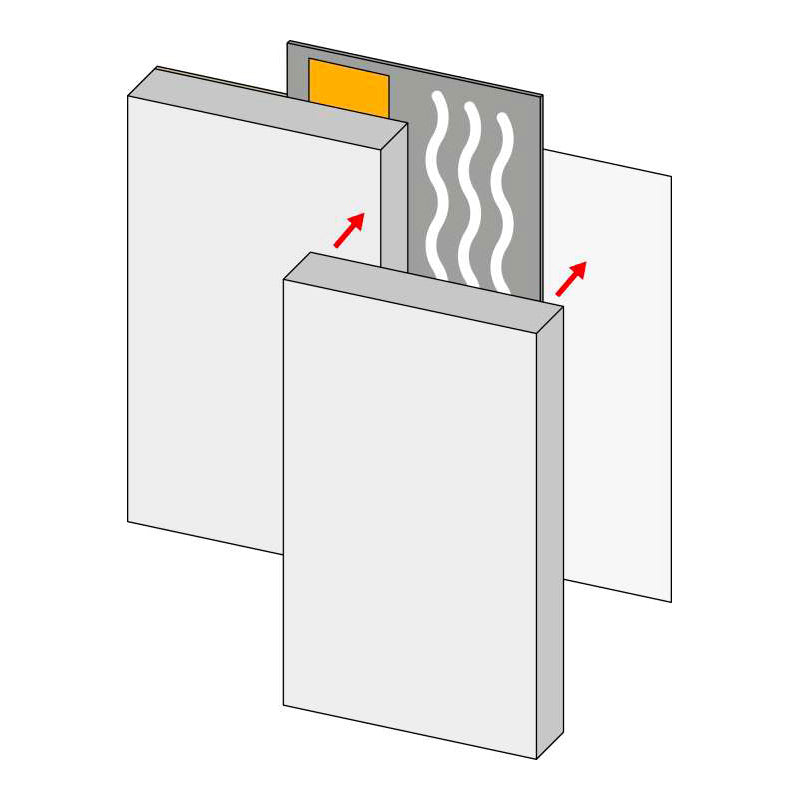 Bande métal pour joint entre panneaux VIPANEL 10 x 255 cm