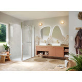 Panneau mural douche PREPANEL - Décor Marbre Blanc - Finition Mat