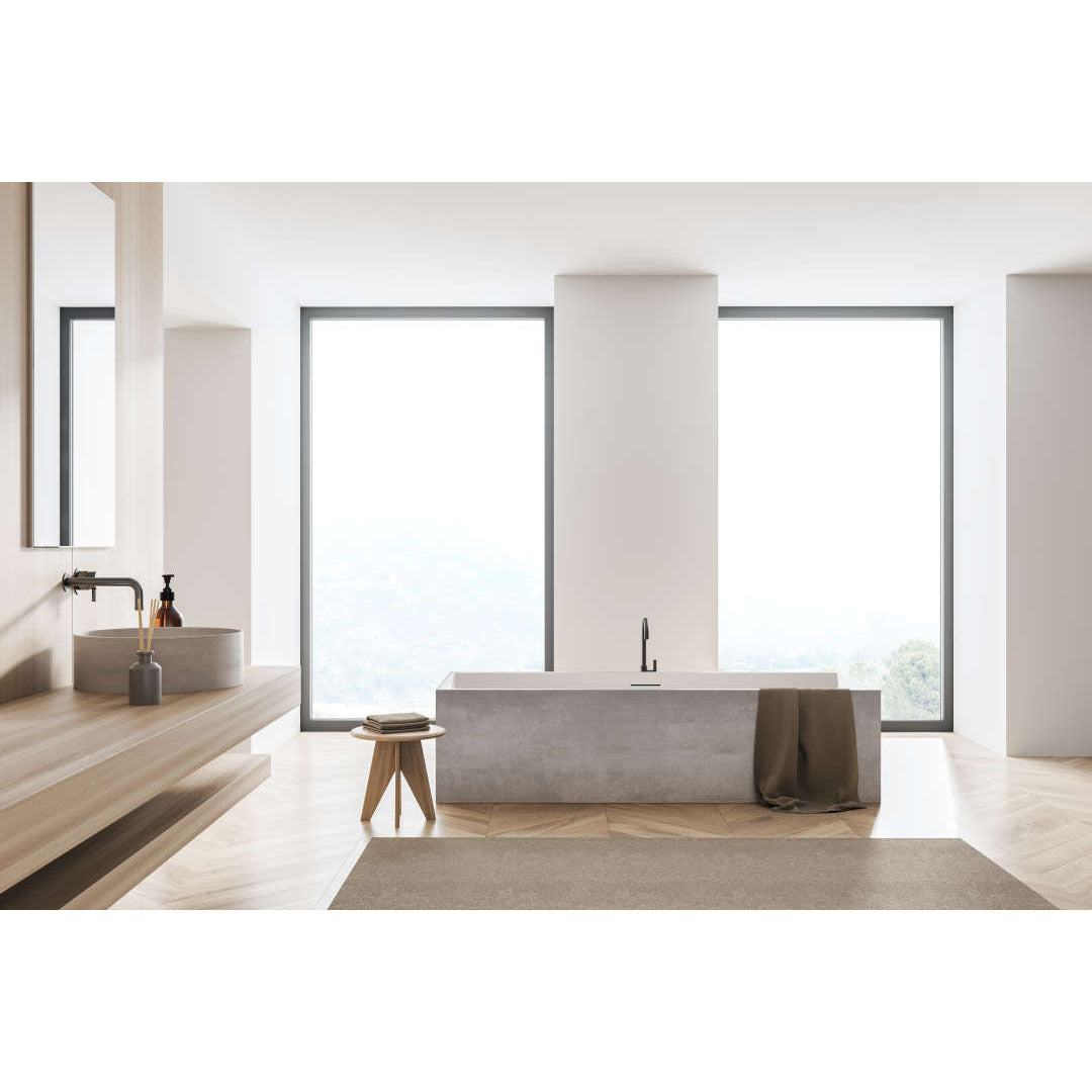 Panneau de baignoire TABLIPANEL - Décor Béton Gris - Finition Mat