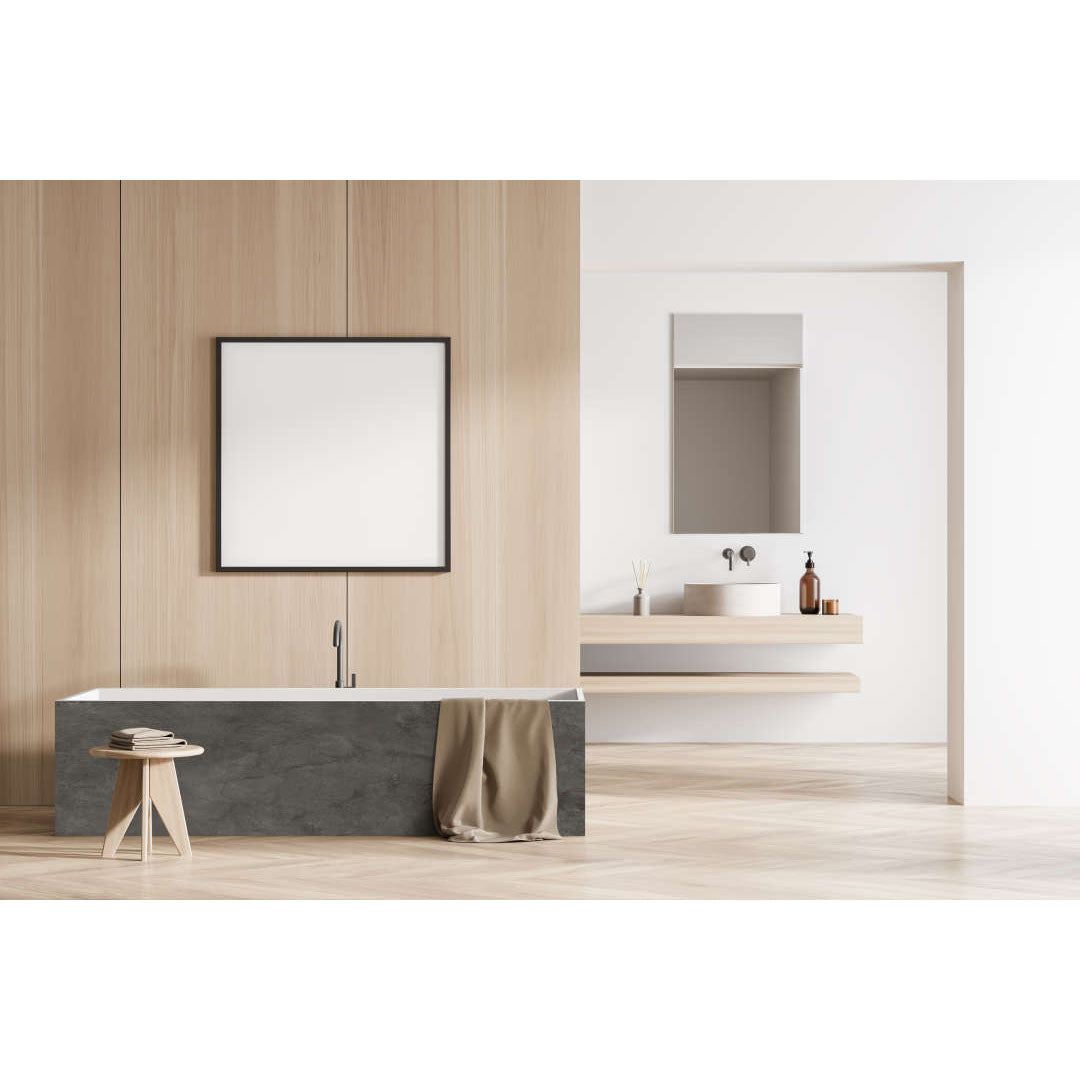 Panneau de baignoire TABLIPANEL - Décor Béton Noir - Finition Mat