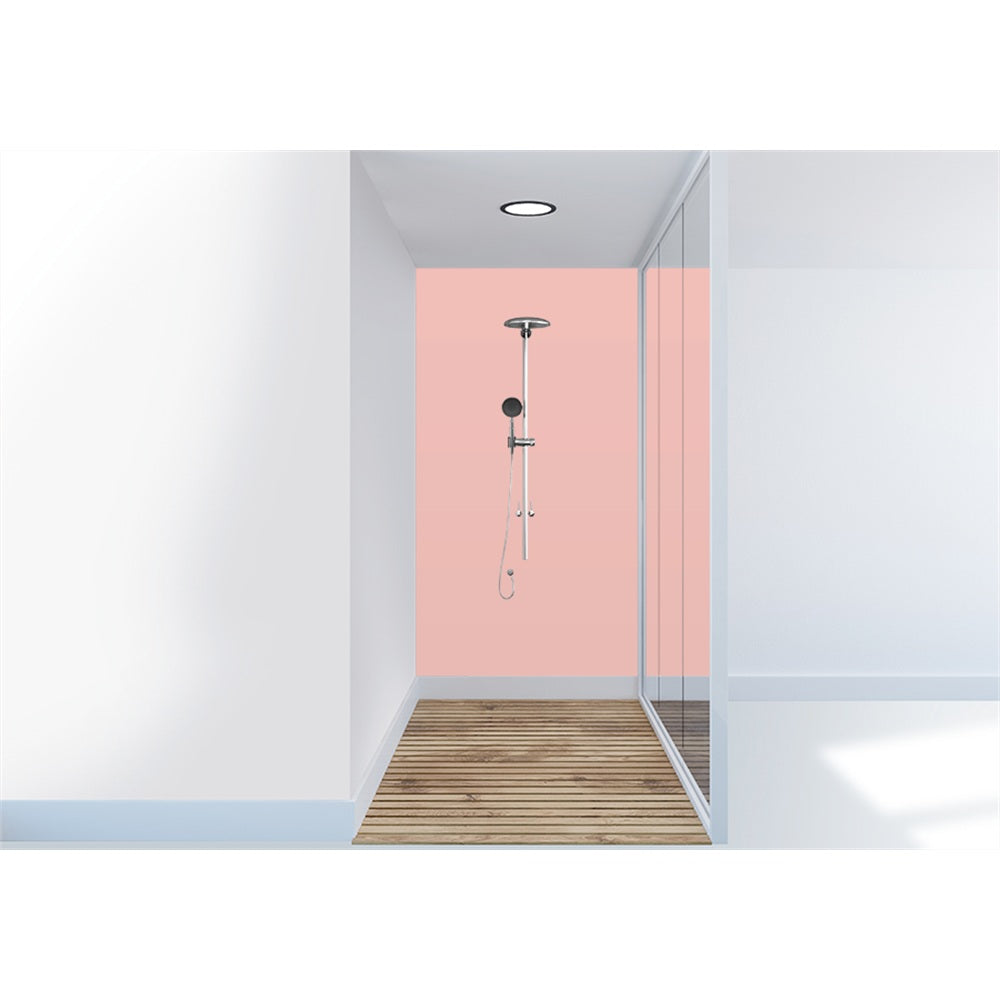 Panneau mural douche VIPANEL - Couleur Unie peach - finition velvet
