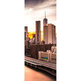 Panneau mural douche VIPANEL - Paysage urbain Skyline Brooklyn - Finition brillant