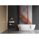 Panneau mural douche VIPANEL - Paysage urbain Pont 25 Avril - Finition brillant