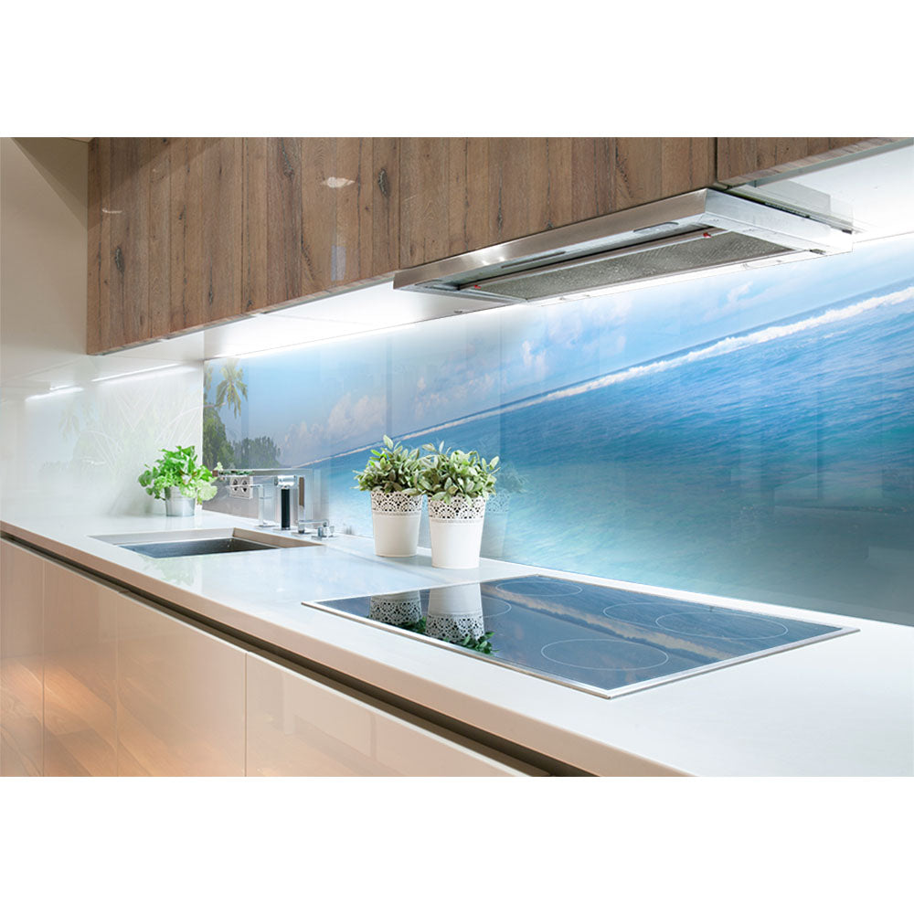 Panneau mural douche VIPANEL - Inspiration nature Plage - Finition brillant