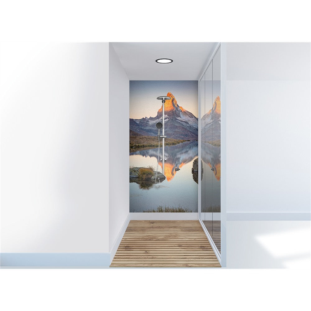 Panneau mural douche VIPANEL - Inspiration nature Montagne - Finition brillant