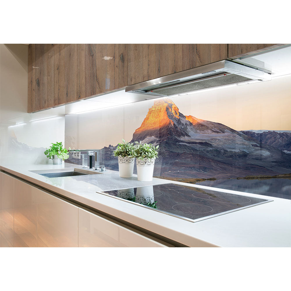 Panneau mural douche VIPANEL - Inspiration nature Montagne - Finition brillant