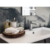 Panneau mural douche VIPANEL - Inspiration nature Montagne Brumeuse - Finition brillant