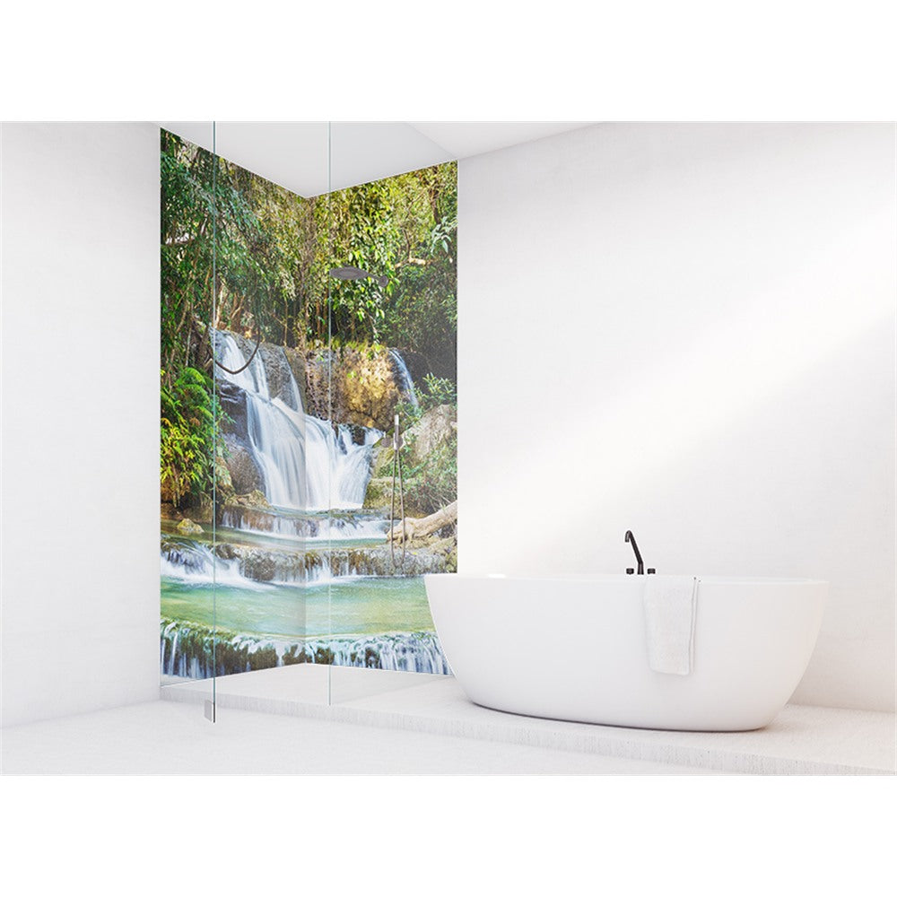 Panneau mural douche VIPANEL - Inspiration nature chute eau 1 - Finition brillant