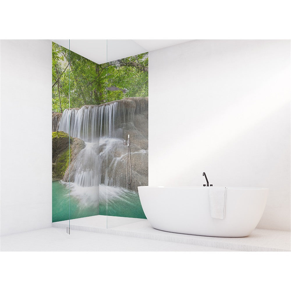 Panneau mural douche VIPANEL - Inspiration nature chute eau 4 - Finition brillant