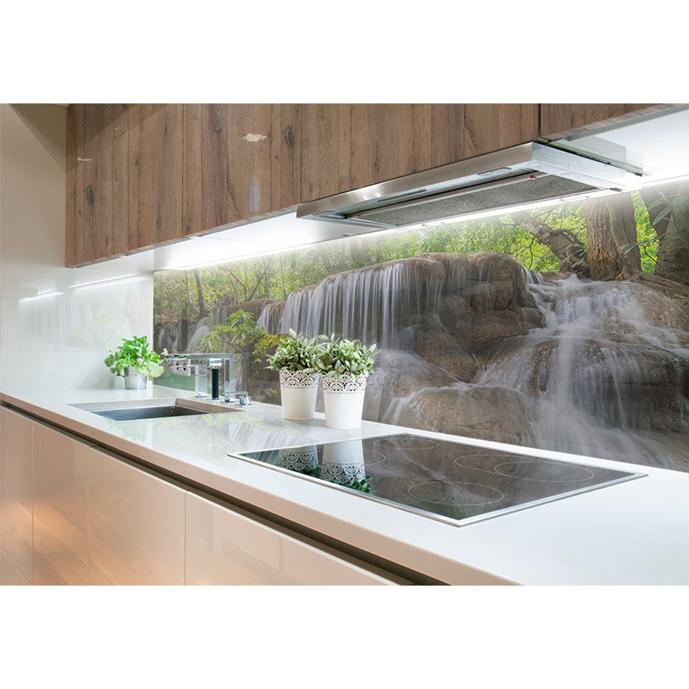 Panneau mural douche VIPANEL - Inspiration nature chute eau 4 - Finition brillant